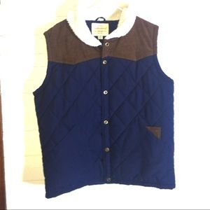 Weatherproof Navy Snap Front Vest